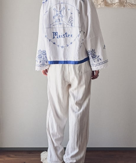 【Seek an nur】Vintage embroidered over shirt
