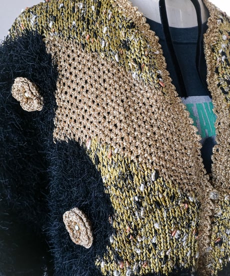 【Seek an nur】Euro Shaggy Knit Cardigan