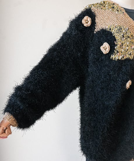 【Seek an nur】Euro Shaggy Knit Cardigan