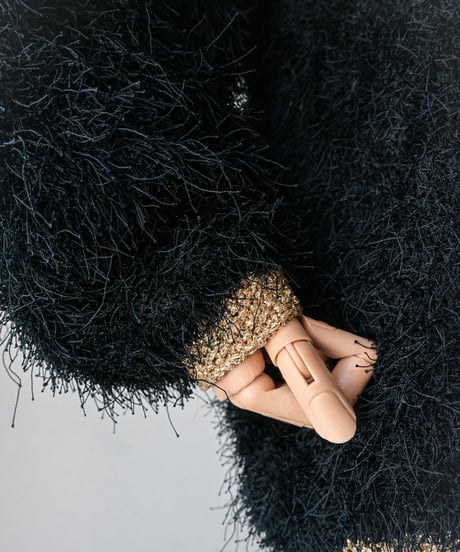 【Seek an nur】Euro Shaggy Knit Cardigan