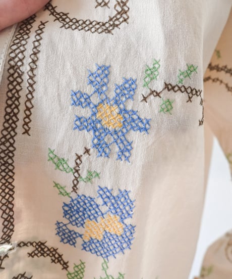 【Seek an nur】Vintage embroidered over jacket
