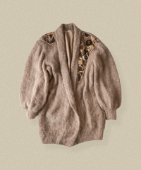 【Seek an nur】Euro Mohair Knit Gown