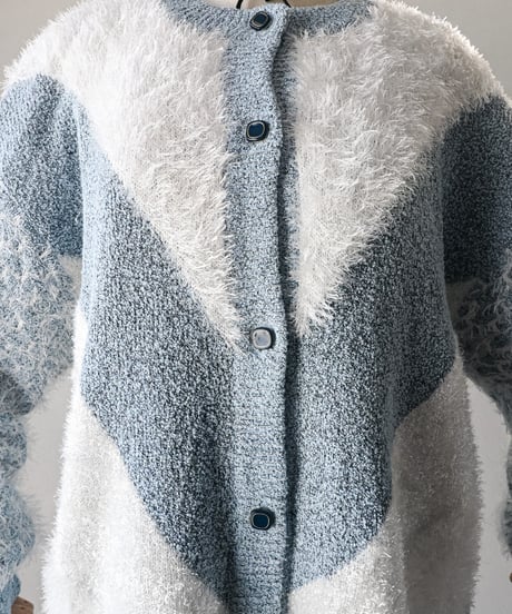 【Seek an nur】Euro Shaggy Knit Cardigan