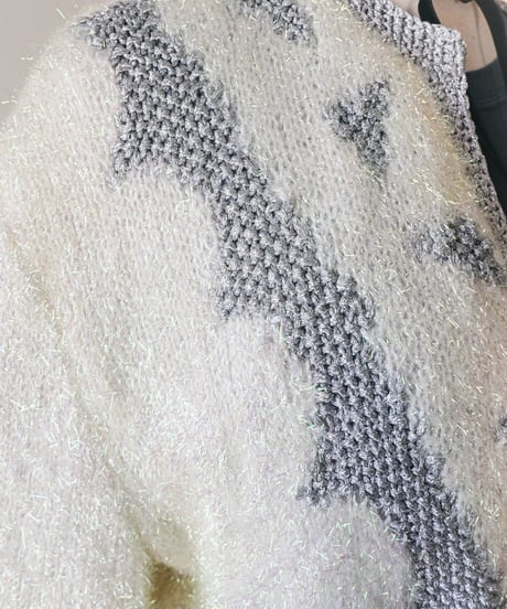 【Seek an nur】Euro Shaggy Knit Cardigan