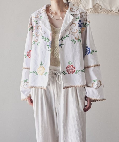 【Seek an nur】Vintage embroidered over jacket