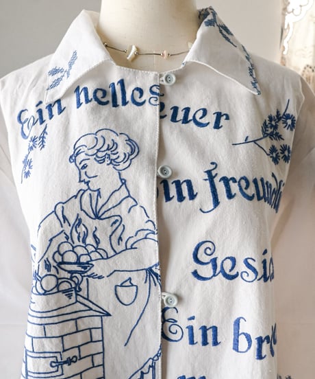 【Seek an nur】Vintage embroidered over shirt
