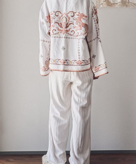 【Seek an nur】Vintage embroidered over jacket