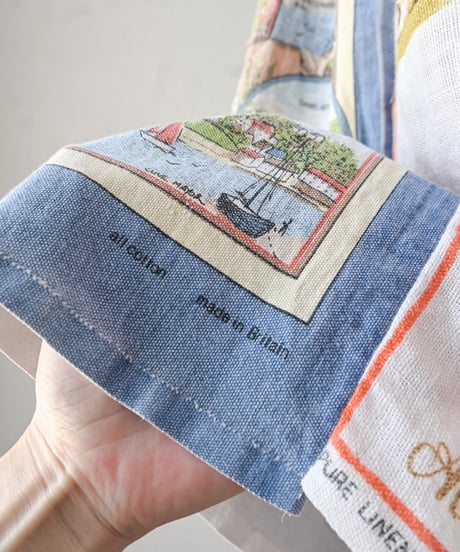 【curoam】Vintage Tea Towel Over Dress