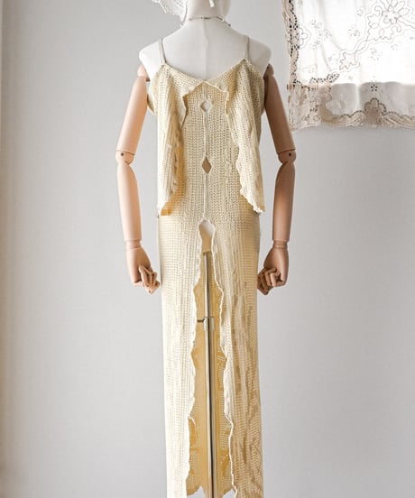 【Seek an nur】Vintage cotton crochet dress