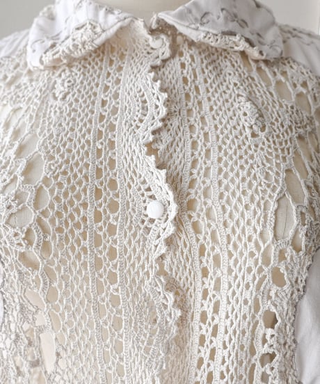 【Seek an nur】Vintage crochet shirt & accessory