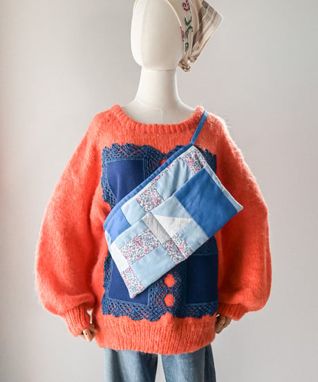 【curoam】Vintage Patchwork Quilted Apron