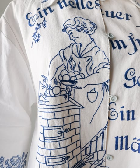 【Seek an nur】Vintage embroidered over shirt