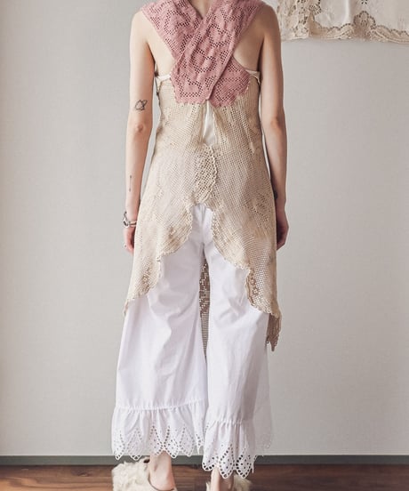 【Seek an nur】Vintage cotton crochet dress
