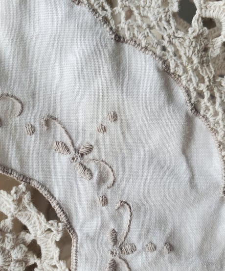 【Seek an nur】Vintage crochet shirt & accessory