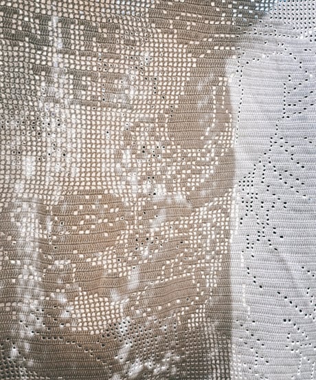 【Seek an nur】Vintage cotton crochet shirt