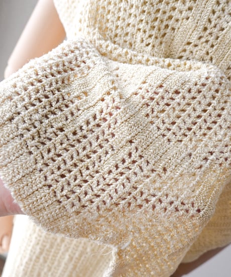 【Seek an nur】Vintage cotton crochet dress