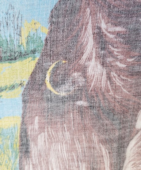 【curoam】Vintage Tea Towel Over Shirt