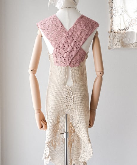 【Seek an nur】Vintage cotton crochet dress