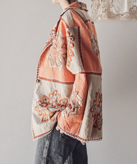 【Seek an nur】Vintage embroidered over jacket