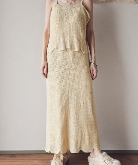 【Seek an nur】Vintage cotton crochet dress