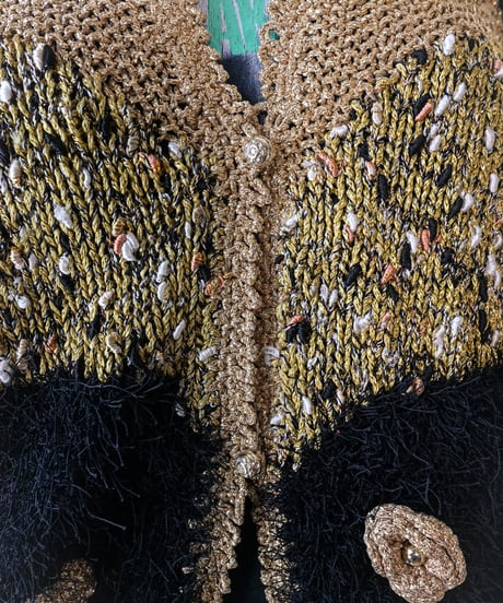 【Seek an nur】Euro Shaggy Knit Cardigan