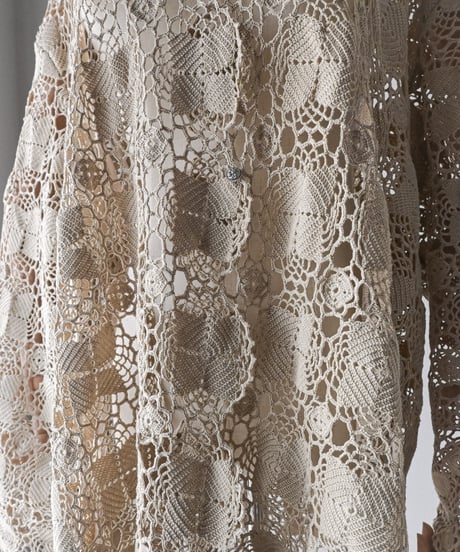 【Seek an nur】Vintage crochet over jacket