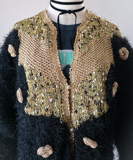 【Seek an nur】Euro Shaggy Knit Cardigan