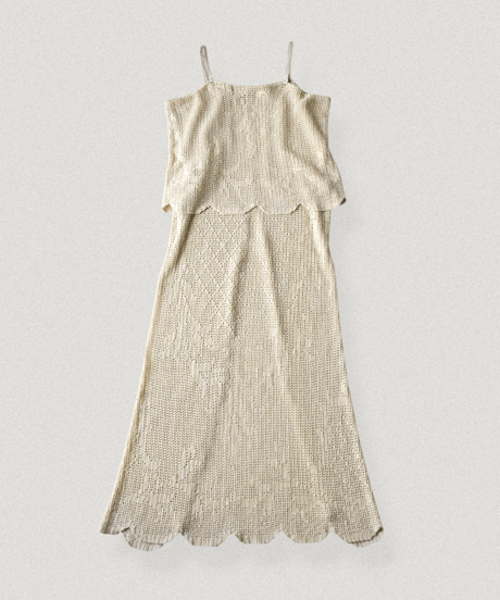【Seek an nur】Vintage cotton crochet dress