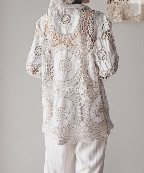 【Seek an nur】Vintage crochet shirt & accessory