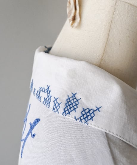 【Seek an nur】Vintage embroidered over shirt