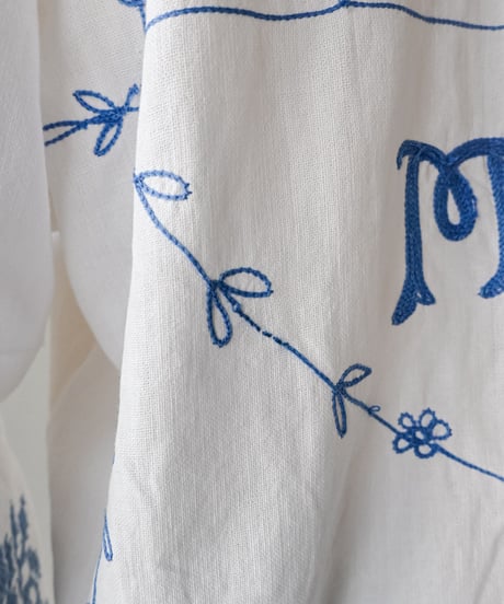 【Seek an nur】Vintage embroidered over shirt