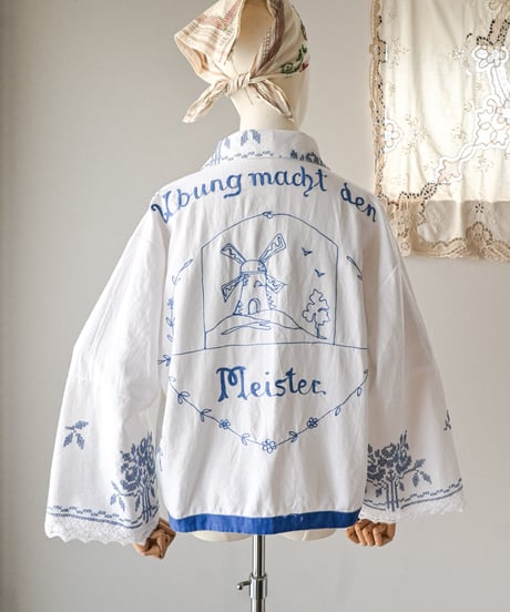 【Seek an nur】Vintage embroidered over shirt