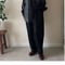 裾柄・綿コクーンパンツ  Cocoon pants/Kimono-cloth hem lining