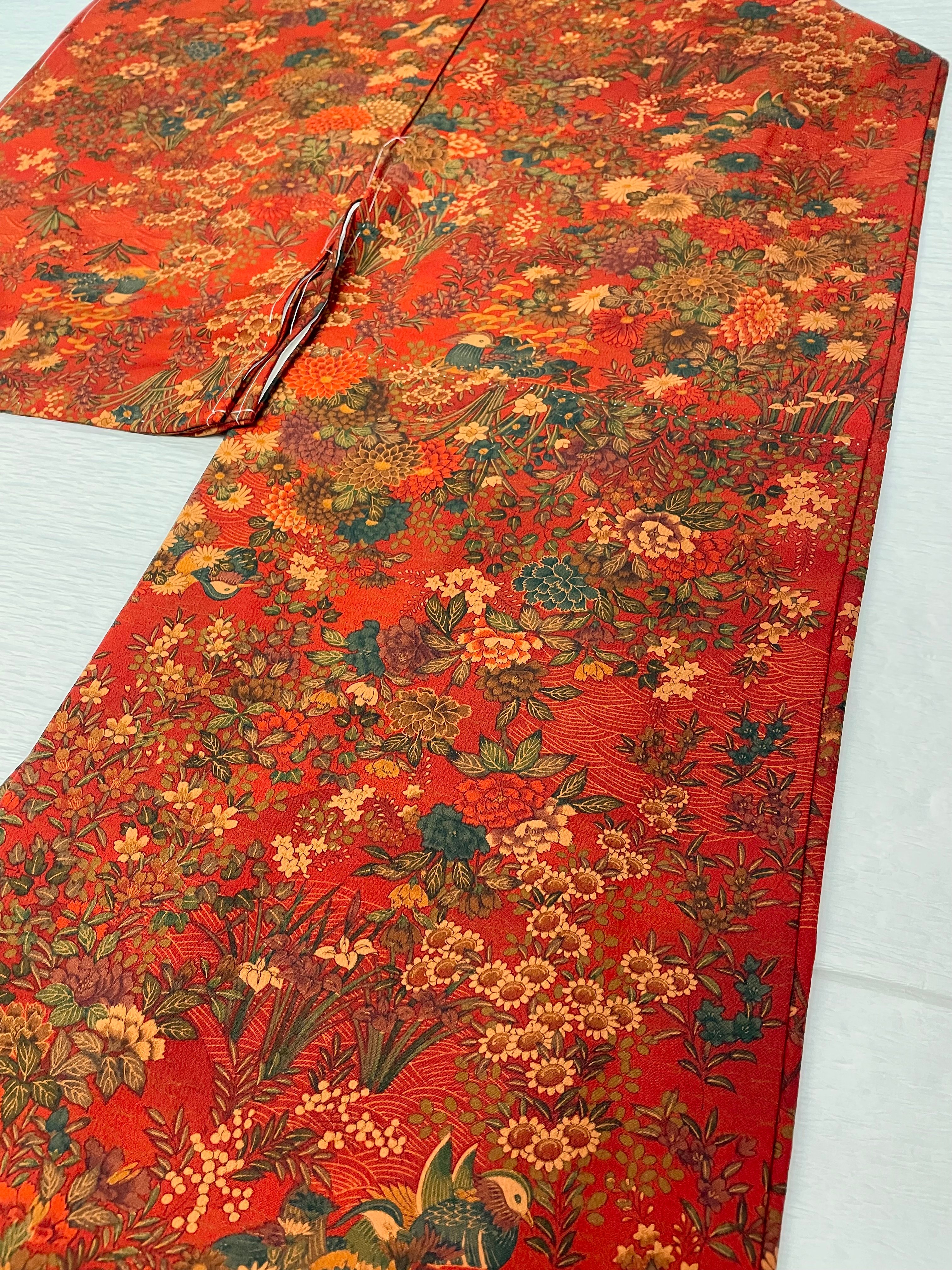 赤縮緬』ーRed Chirimen ー | NITENMON -Kimono Pants-