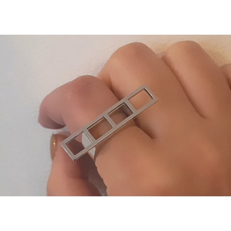 《Toolbox》  Tool-012 (4レクタングルプレートリング）// Tool-012 (4Rectangle-Plate)