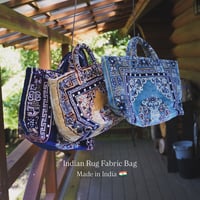 🇮🇳 Indian Rug Fabric Bag - インドのラグバッグ
