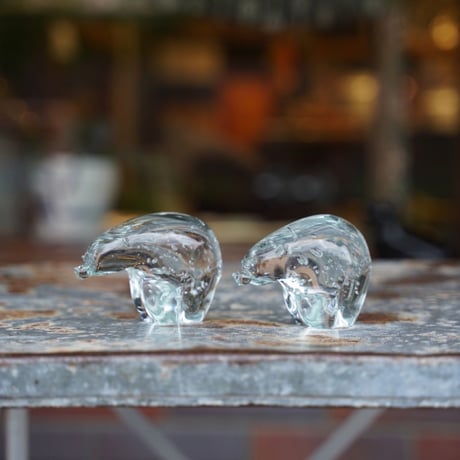 Bubble Polar Bear - シロクマの泡ガラスのオブジェ
