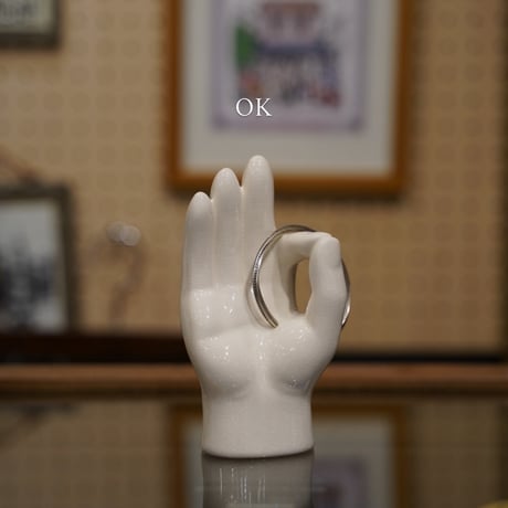 Happy Porcelain Hand Objet - 陶器のハンドオブジェ