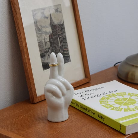 Happy Porcelain Hand Objet - 陶器のハンドオブジェ