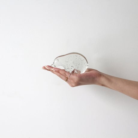 Bubble Polar Bear - シロクマの泡ガラスのオブジェ