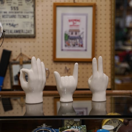 Happy Porcelain Hand Objet - 陶器のハンドオブジェ