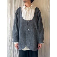 000013.(一点物)/Wool scoop neck jacket