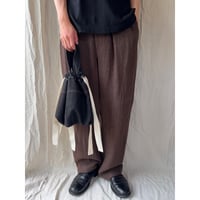 Linen Kinchaku Bag #1
