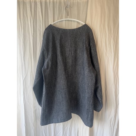 000013.(一点物)/Wool scoop neck jacket