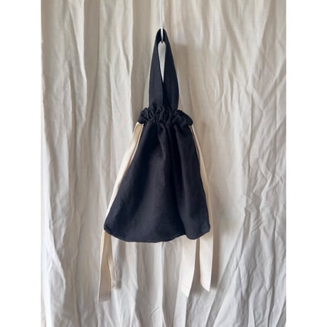 Linen Kinchaku Bag #2