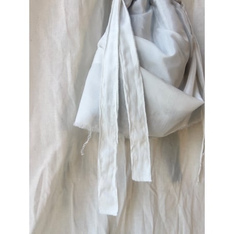 000014./Undulation.(Wool Kinchaku Bag #4)