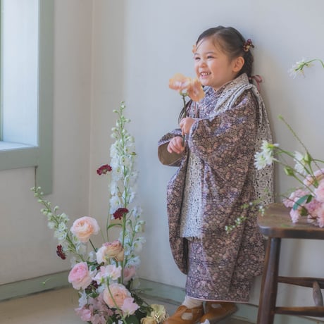 2026年七五三 STRAWBERRY THIEF｜七五三 3歳 着物・被布｜男の子・女の子対応・ハンドメイド / pieni kukka
