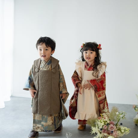 2026年七五三 BOHEMIAN/ROUGE｜七五三 3歳 着物・被布｜男の子・女の子対応・ハンドメイド / pieni kukka