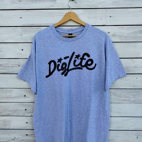 当店オリジナルTee  /  Dig Life  半袖チャコールグレー