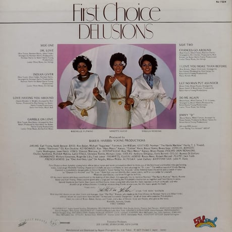 【LP】 First Choice / Delusions / RJ-7324 / 国内見本盤